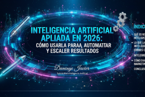 INTELIGENCIA ARTIFICIAL APLICADA EN 2026: CÓMO USARLA PARA CREAR, AUTOMATIZAR Y ESCALAR RESULTADOS