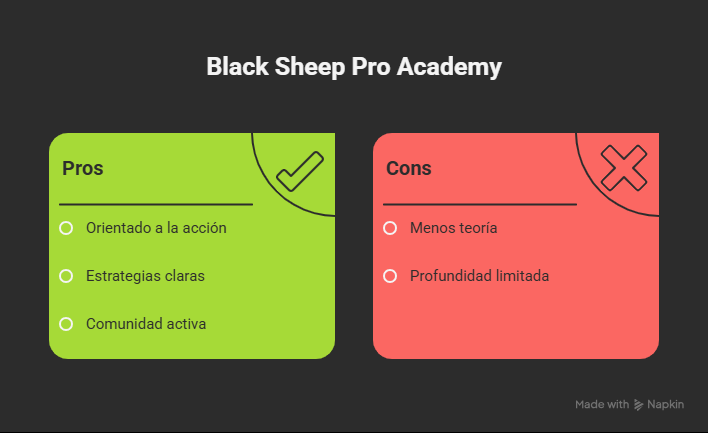COMPARATIVA DE CURSOS DE TRADING: OPINIONES Y ANÁLISIS
Black sheep academy